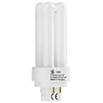 Philips PL-C, GE Biax DE, and Osram Dulux DE bulbs