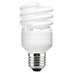 Compact Fluorescent Spiral Bulbs in various wattages and sizes. 